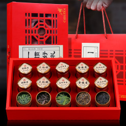 五大茗茶小罐铁观音金骏眉龙井小种红茶大红袍茶叶